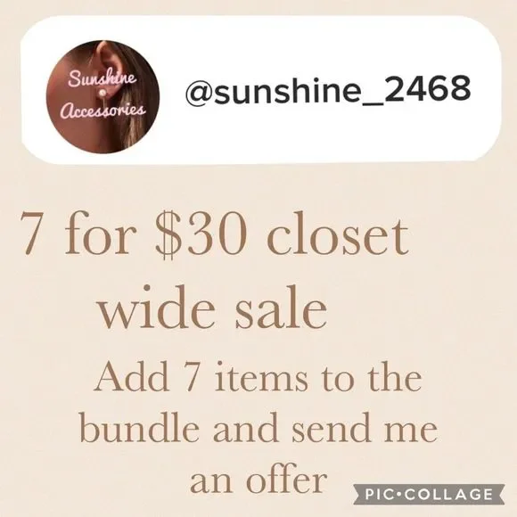 7/$30 Gold  EARRINGS - Picture 7 of 8